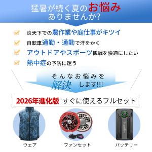 空調作業服 空調ウェア 空調ベスト フルセット...の詳細画像2
