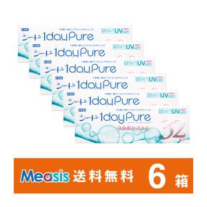 シード ワンデーピュアうるおいプラス 32枚入 6箱 1日使い捨て 1day Pure ソフトコンタクトレンズ