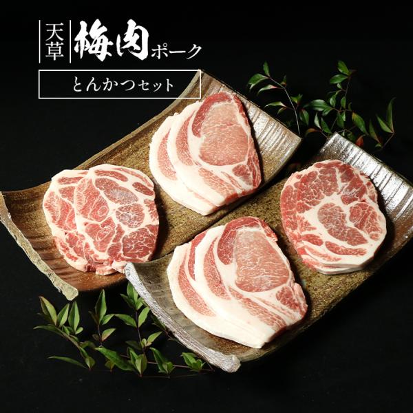 お歳暮 御歳暮 プレゼント ギフト 贈り物 天草梅肉ポーク 豚肉 ロースとんかつ用 4枚  合計80...