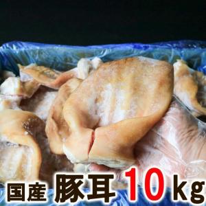 国産 豚耳 約10kg ぶたみみ 豚ミミ ミミガー 猪耳 豚の耳 耳皮 猪耳 豚毛処理済 冷凍 犬のおやつにも