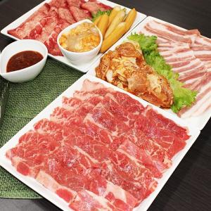 肉 牛肉 黒毛和牛 国産牛 焼肉 バーベキュー 梅 バーベキューセット1.38kg(３〜６人前） ミートマイチク｜meat-maichiku
