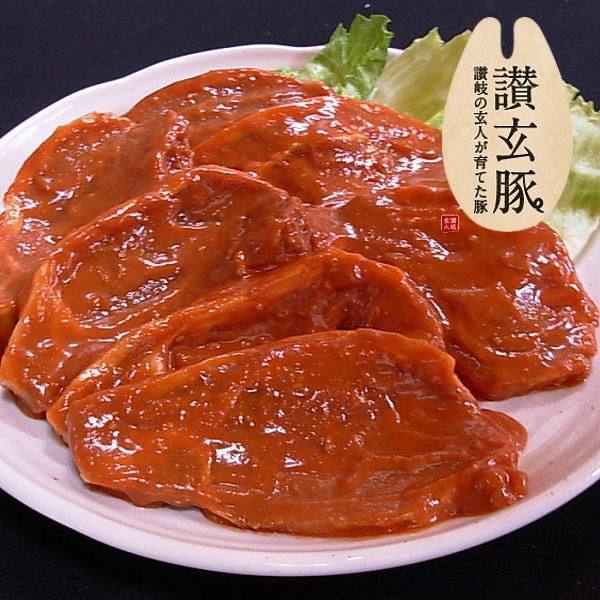国産豚肉 ロース味噌漬け100gx１枚/おいしい香川県産の豚肉 「讃玄豚」