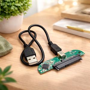 タイプA】 2.5インチHDD SSD をUSBで繋ぐ 変換アダプター 設定不要