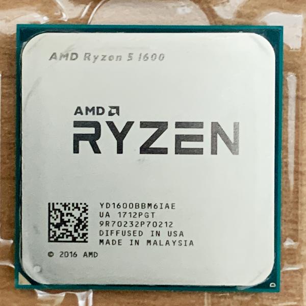 AMD Ryzen 5 1600 3.2GHz 6コア12スレッド Socket AM4 PCパーツ...