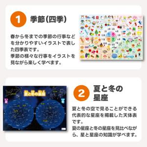 お風呂ポスター 知育 5枚セット 桜弥生 学習...の詳細画像3
