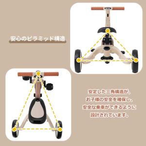 子供用三輪車 5in1 乗用玩具 ベビーカー ...の詳細画像5