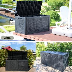 屋外収納ボックス 380L 大容量 戸外収納庫...の詳細画像2
