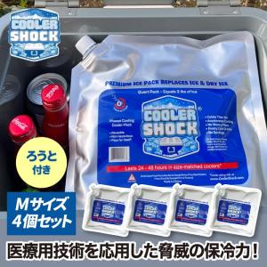 【送料無料】cooler shock set M 4個セット クーラーショック 保冷剤 アイスパック 保冷 保冷パック クーラーボックス クーラーバッグ アウトドア