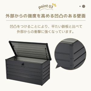 収納ボックス 屋外 屋内 収納庫 スチール コ...の詳細画像5