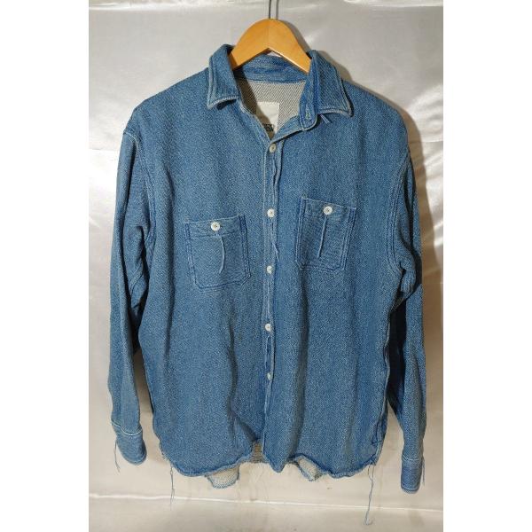 YSTRDY's TMRRW イエスタデイズトゥモロウ ユーズド加工 ワークシャツ サイズ：XL カ...