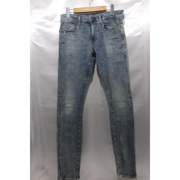 G-STAR RAW ジースターロー 3301 SUPER SLIN ストレッチデニムパンツ サイズ...