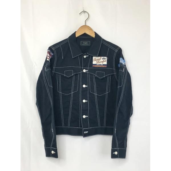TMT ティーエムティー ワッペン付きトラッカージャケット コットンブルゾン サイズ：S カラー：ネ...