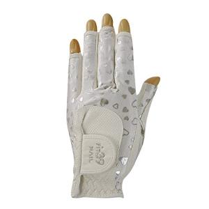 ミックゴルフ FIT39 NAIL ハートシリーズ 左手用 ハートシルバー/白 M