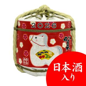 清酒 島美人 干支こも樽「華うま」【1800ml】兵庫県(日本酒入り)干支菰樽 こもだる お祝い 清酒入り