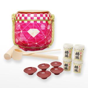 ミニ樽　ミニ鏡開き　お祝い　3個セット ミニ鏡開き樽酒セット 還暦祝い : 明治創業菰樽専門店岸本吉二商店