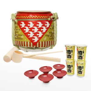 ミニ鏡開き樽酒セット 誕生日祝い : 明治創業菰樽専門店岸本吉二商店