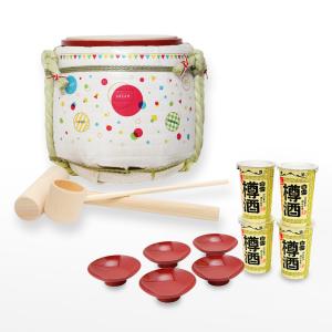 ミニ鏡開き樽酒セット 〜寄せ書き〜 YOSEGAKI IWAI : 明治創業菰樽専門