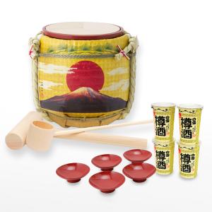ミニ鏡開き樽酒セット 〜日本の四季〜正月『元旦』 : 明治創業菰樽専門