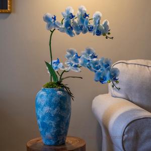 蝴蝶蘭 フェイクフラワー 人工観葉植物 インテリア おしゃれ 造花アレンジメント インテリア 枯れない 和モダン 新中式風 生け花 花瓶挿し 花アレンジ 絹製