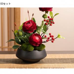 造花アレンジメント 生け花 新中式風 事務所 ...の詳細画像3