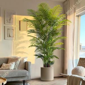 フェイクグリーン 観葉植物 造花 大型 ヤシの木 アレカヤシ 鉢植 水やり不要 お手入れ簡単 本物そっくり 消臭 抗菌 リビング 玄関 室内用 インテリアグリーン