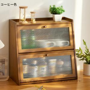 卓上食器棚 ミニ食器棚 大容量 多機能 収納棚...の詳細画像2