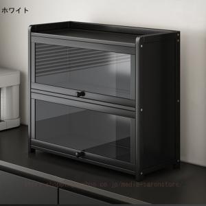 食器棚 ミニ食器棚 卓上 本棚 おしゃれ キッ...の詳細画像2