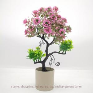 フェイクグリーン 置き型 卓上 造花盆栽 鉢植え...の商品画像