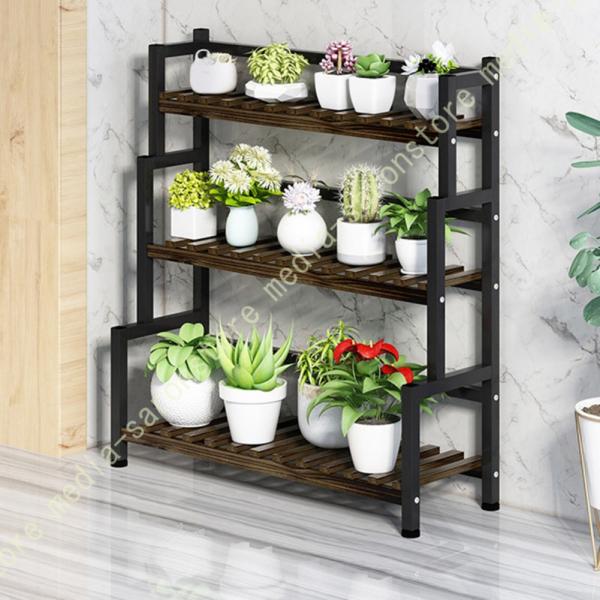 フラワースタンド プランタースタンド ベランダ ガーデンラック 3段 園芸ラック 植木鉢スタンド 鉢...