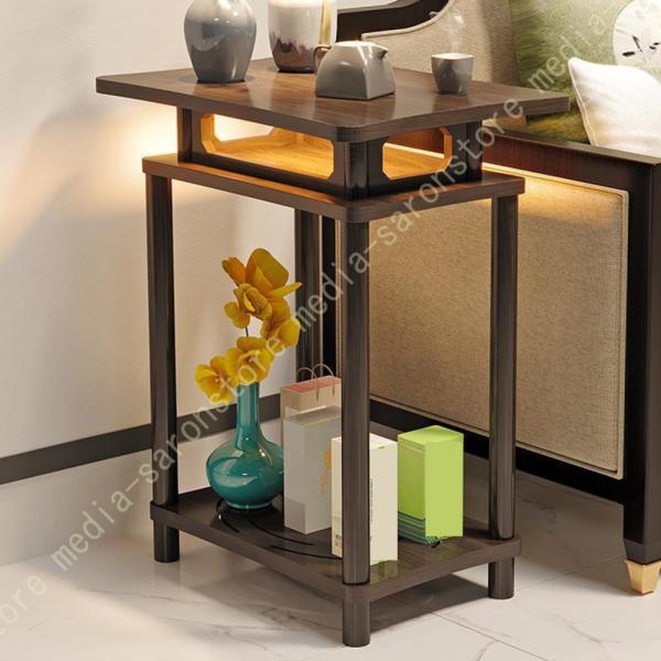 花台 植木鉢台 フラワースタンド 天然木製 置物ラック プランタースタンド 木製 2層 花瓶台 おし...