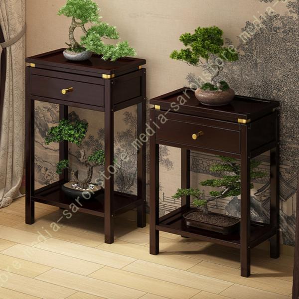 フラワースタンド 花台 植木鉢台 鉢植え置き 園芸ラック 花置き棚 収納ラック 竹製フラワースタンド...