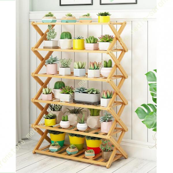 フラワースタンド 排水性 通気 根腐れ防止 ガーデンラック 交差形 組立簡単 鉢スタンド プランター...