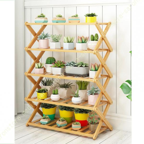 フラワースタンド 室内 屋外 ガーデンラック 交差形 組立簡単 鉢スタンド プランタースタンド 多段...