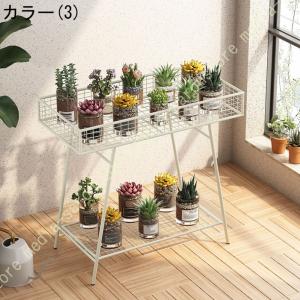 ガーデンラック フラワースタンド 2層 園芸 ...の詳細画像3