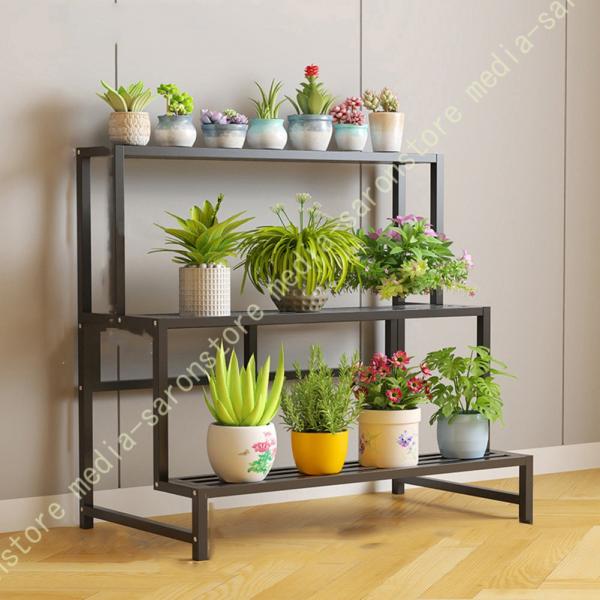 プランタースタンド 園芸ラック 鉢植え スタンド 錆びない 多段 階段式 ガーデンラック フラワース...