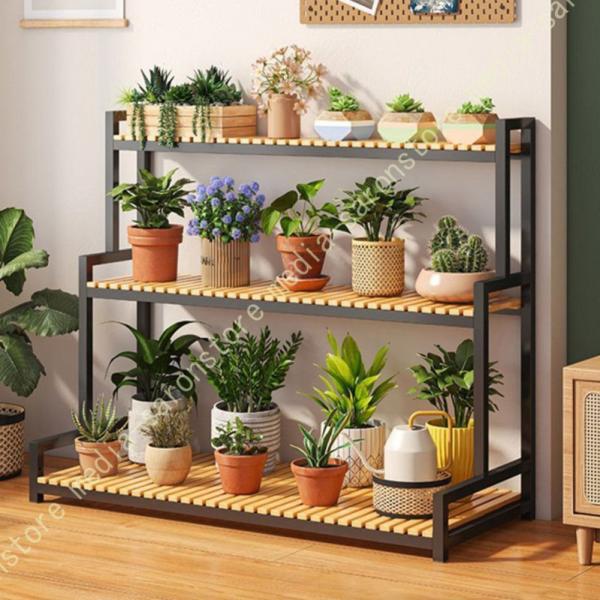 ガーデンラック 植物棚 室内 屋外 プランタースタンド フラワースタンド 園芸ラック キャスター付き...