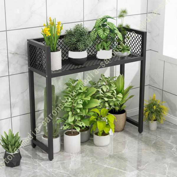 ガーデンラック アイアンエアコン フラワースタンド 観葉植物台 園芸ラック プランタースタンド 花棚...