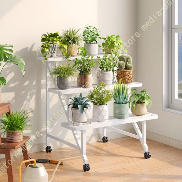 プランタースタンド ガーデンラック フラワースタンド 屋外 園芸ラック 鉢植えスタンド 花置き台 耐...