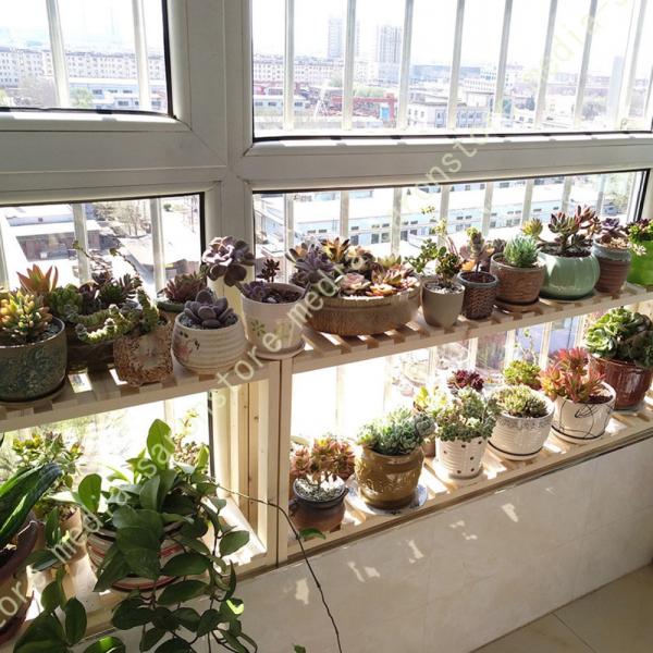 フラワースタンド 3段 フラワーラック プランツスタンド 植木鉢 盆栽台 ガーデンラック 室内 天然...