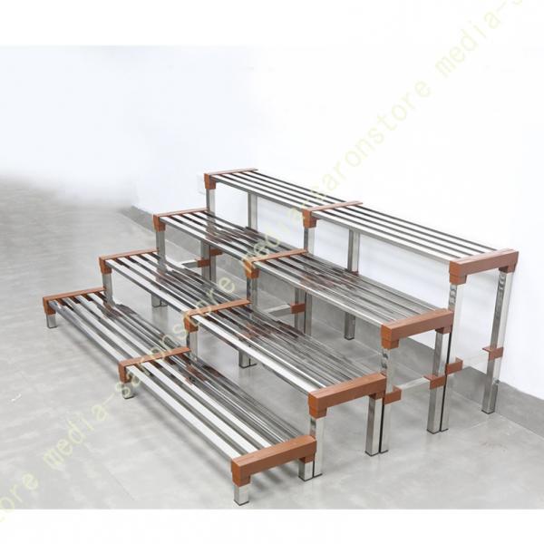 プランタースタンド ガーデンラック フラワースタンド ステンレス鋼制 4段 花台 鉢置き 観葉植物 ...