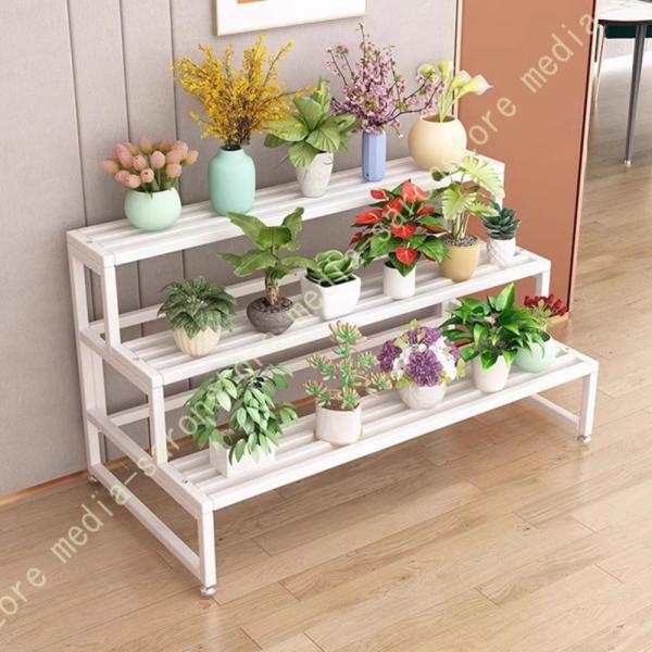 プランタースタンド ガーデンラック フラワースタンド 鉄製 屋外 園芸ラック 鉢植え スタンド 植物...