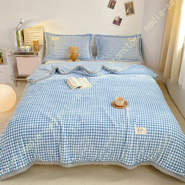 毛布 シングル ブランケット 冬 ひざ掛け 膝掛け 掛け毛布 プレミアム マイクロファイバー フラン...