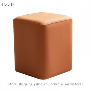 ロースツール シンプルキューブ 無地 高さ35...の詳細画像1