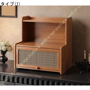 ミニ食器棚 竹製 卓上食器棚 キッチン収納 キ...の詳細画像1