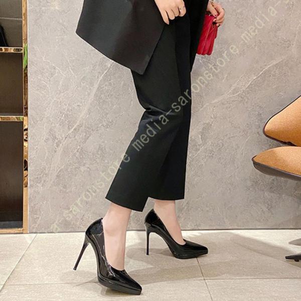 パンプス 厚底 レディース靴 痛くない 脱げない 美脚パンプス ポインテッドトゥ ハイヒール 10c...