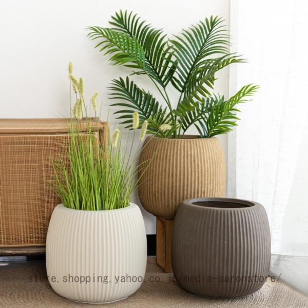 円形 プランター セメント 大型 植木鉢 プランター 鉢 陶器鉢 ガーデニング用品 盆栽鉢 ガーデニ...