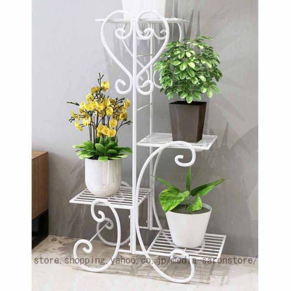 フラワースタンド アイアン 花台 プランタースタンド 5段 ガーデンラック おしゃれ 植木鉢 台 玄...