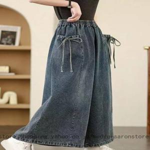 ガウチョパンツ レディース サルエルパンツ ス...の詳細画像4