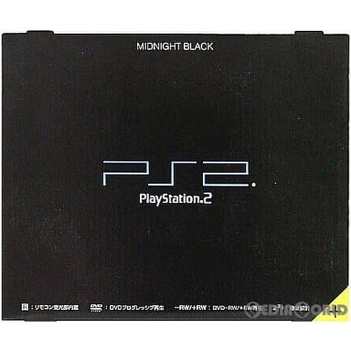 『中古即納』{本体}{PS2}プレイステーション2 PlayStation2 ミッドナイト・ブラック...