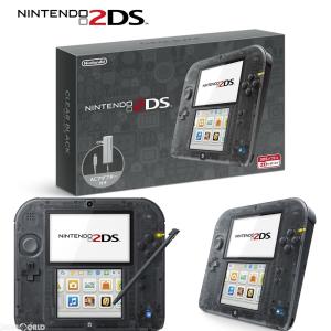 『中古即納』{B品}{本体}{3DS}ニンテンドー2DS クリアブラック(FTR-S-KCAA)(20160915)｜media-world